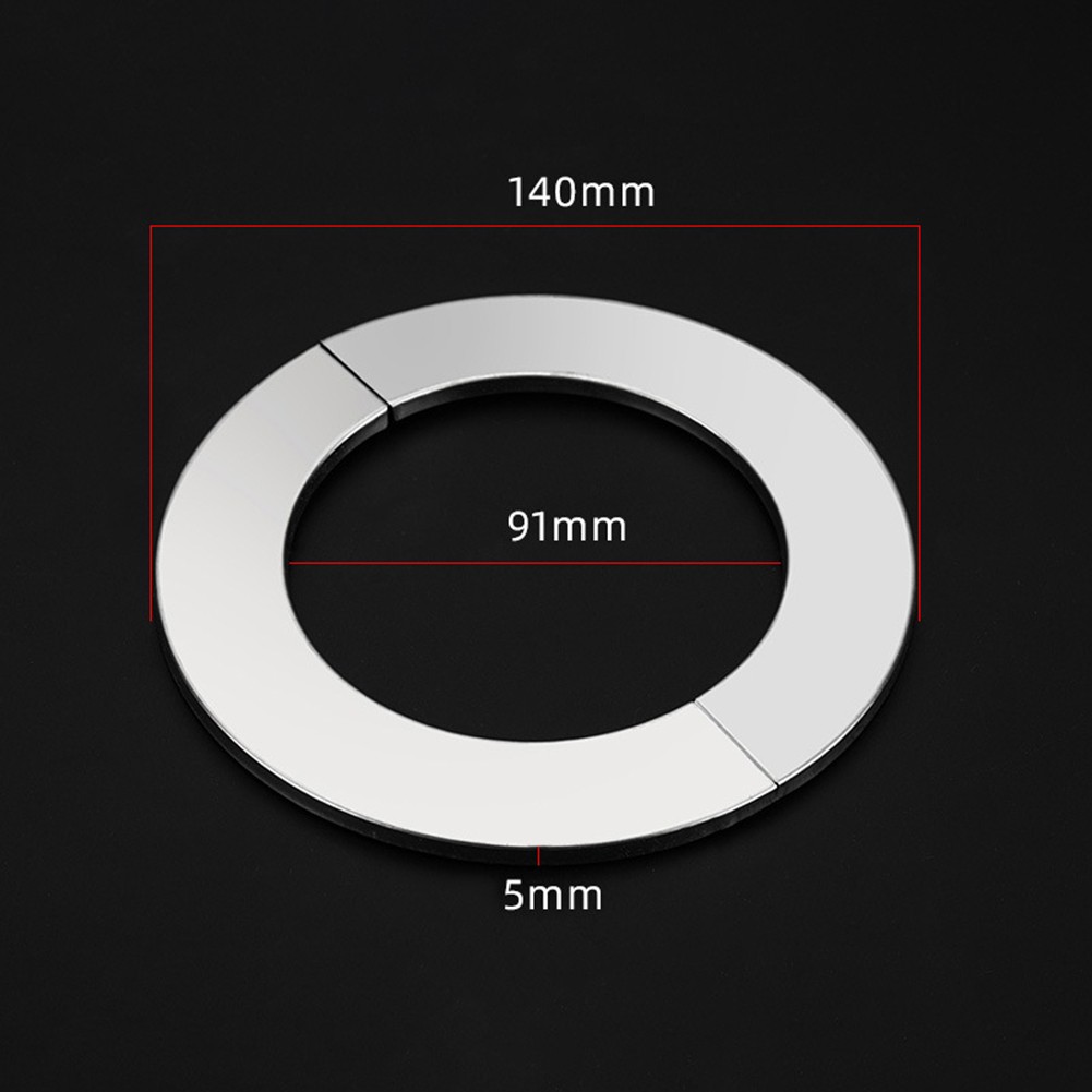 Stainless Steel Decorative Cover Faucet Pipe Gas Water Heater Cover Shower Cover For Gas Wall Boiler Extractors Exhaust Holes-90Mm